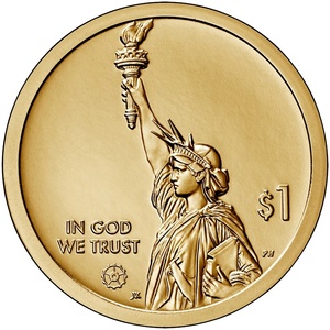 2020 1-dollar - P - Massachusetts obverse